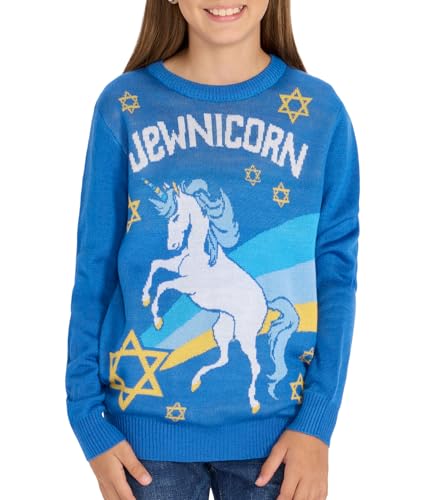 Image of Tipsy Elves Youth Hanukkah Sweaters - Holiday Sweater for Parties and Events