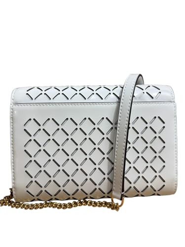 Tory Burch Women's Emerson Chain Wallet Crossbody/Clutch Bag (Optic White)2