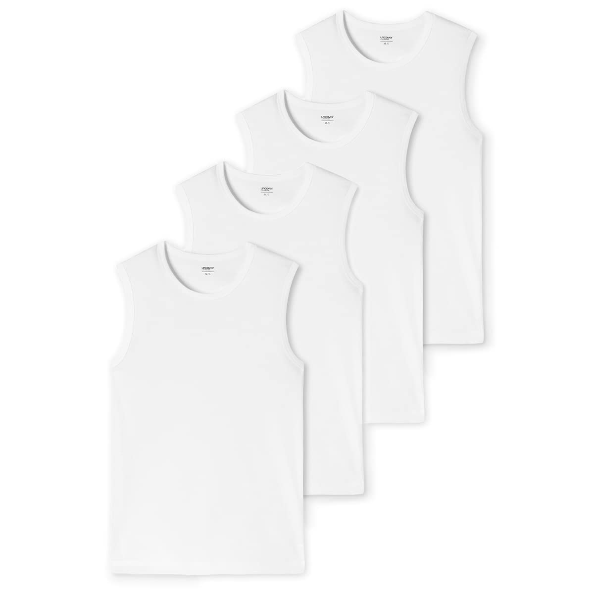 Uncover by Schiesser - 4er Spar-Pack Herren Unterhemd/Tanktop - Baumwolle