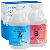 JDiction Epoxy Resin Clear High Gloss Epoxy Resin Deep Pour 1 Gallon Art Resin for Jewelry Casting,
