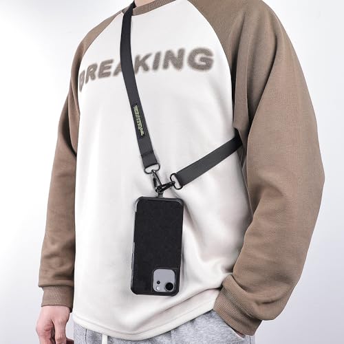Image of Phone Lanyard, Adjustable Anti Theft Mobile Strap with a Tether Pad | Universal phone strap compatible with most mobile phones for convenient hands-free phone carrying