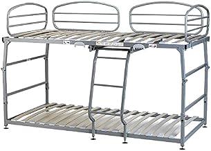 Aznar Folding Bunk Bed Vega Brown Metal - 90x190cm