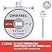 Dremel EZ456B 1 1/2-Inch EZ Lock Rotary Tool Cut-Off Wheels- Rotary Tool Cutting Accessories, Perfect for Slicing Sheet Metal and Copper Pipe, 12 Pieces