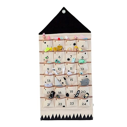 Calendrier de l'Avent tissu à remplir 24 poches Noël