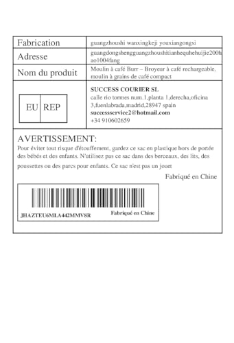 Burr Coffee Mill - Rechargeable Coffee Crusher, Compact Coffee Bean Grinder | USB Charging portHandheld Coffee Grinding Machine, Travel-Friendly espreso & Drip Coffee Maker for Home, ofice & Camping - Image 10