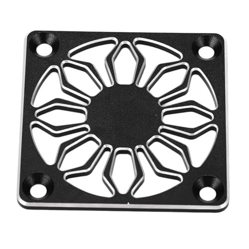 Ventilador de enfriamiento de RC Tapa del motor eléctrico Ventilador de enfriamiento de aluminio Protector de ventilador de enfriamiento de aleación para automóvil RC (Negro)