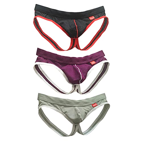 ANUN Men's Jockstrap Underwear Athletic Supporters G-Strings & Thongs