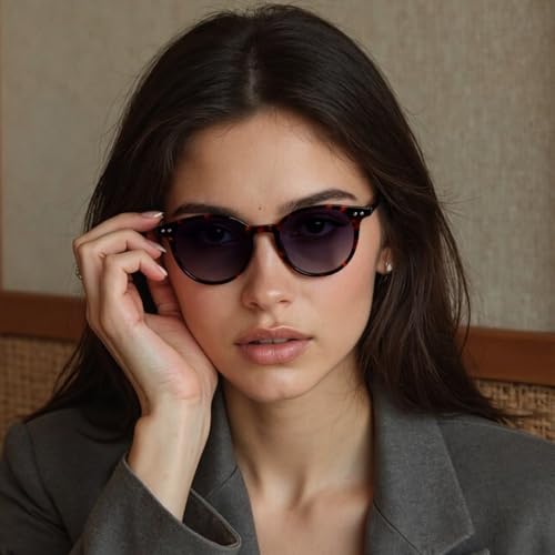 Small Round Polarized Sunglasses for Women Men Compact Vintage Style UV400 Protection Classic Lightweight3