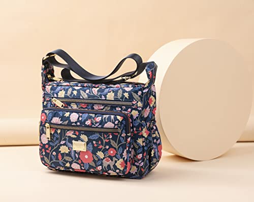Image of Pealwel Women Shoulder Handbag Roomy Multiple Pockets Bag Ladies Crossbody Purse Tote Top Handle Satchel