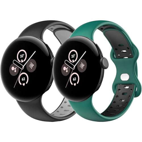 Cinturino In Vera Pelle Per Google Pixel 1 (2022) E Pixel 2 (2023) | Morbido E Traspirante | Regolabile Da 5,5 A 7,8 Pollici | Sostitutivo Sportivo Con Fibbia In Acciaio