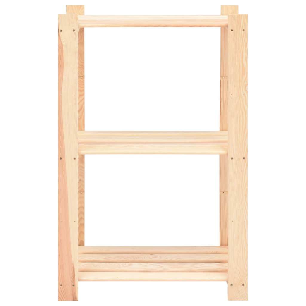 Générique Étagères de Rangement à 3 Niveaux 2 pcs 60x38x90 cm Pin 150 kg,Entreprise & Industrie,Stockage Industriel,Étagères industrielles,3051121