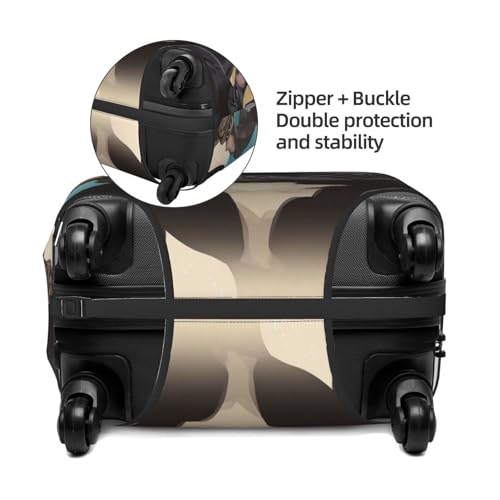 Luggage Cover Washable Elastic Suitcase Covers French Bulldog Dog Cute Travel Baggage Cover Fashion Anti-scratch Suitcase Protector Decoraitve Covers Fits 18-32 Inch Luggages Large3
