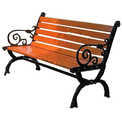 Chaise Longue en Bois Massif Robuste et Durable de Style Parc Extérieur