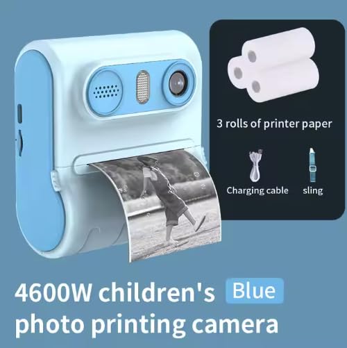 SHWAM Instant Camera Printer – Portable Photo Printer with Instant Inkless Printing | Compact Pocket-Sized for Fun On-The-Go Memories | Red