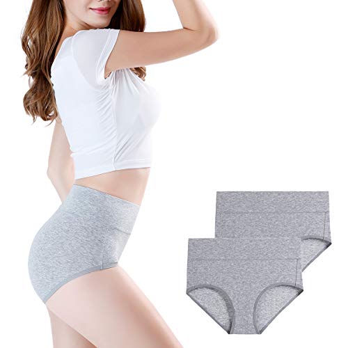 Image of wirarpa Women's Modal Underwear Soft High Waist Briefs Ladies Panties 4 Pack (Regular & Plus Size)