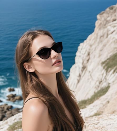 Round Sunglasses for Women Men Classic Circle Shades Style2