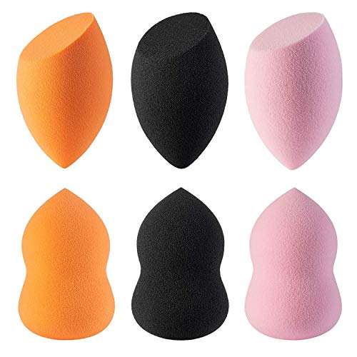 Makeup Sponge 6pcs Makeup Blending Sponge Makeup Blender Foundation Sponge Concealer Sponge Applicator Sponges