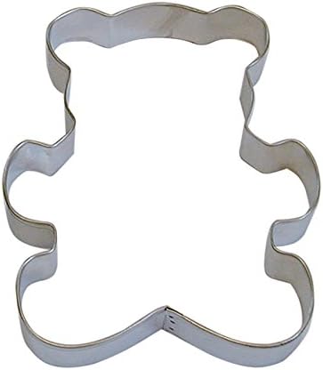 R&M Teddy Bear 5" Cookie Cutter in Durable, Economical, Tinplated Steel