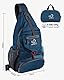 WATERFLY Brusttasche Sling Bag Klein: Faltbarer Herr Crossbody Bodybag Crossbag Slingbag Crossover Single Chest Rucksack Schultertasche Schulterrucksack Cross Body Herren Damen Reisen Wandern