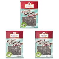 Berggold Kokos-Flocken, 200 g (Packung mit 3)