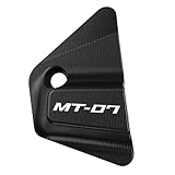 LLIDFONK Passend Für MT07 MT 07 MT-07 2025 2026 Aluminium Zubehör Motorrad Vorderrad ABS Sensorschutz Bewachen Deckel (Schwarz)