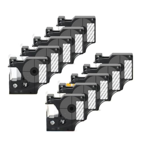 10PK 45021 ���x���e�[�v 6mmx7m 350 LM160 280 �ƌ݊������� D1 ���{���J�Z�b�g�t�� ���n�ɍ�(White on Clear)