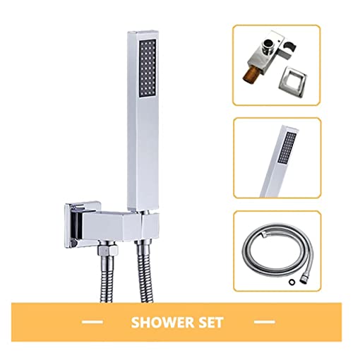 Robinet rond carré chromé encastré pour douche rénovation - 7