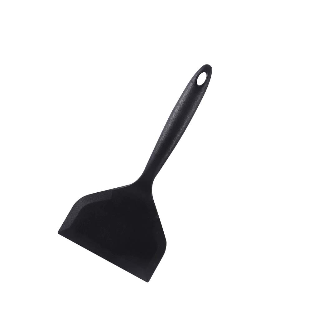 Pfannenwender aus Silikon, Nylon, hitzebeständig, für Küche, Backen, Kochen, Schwarz, 10 Stück