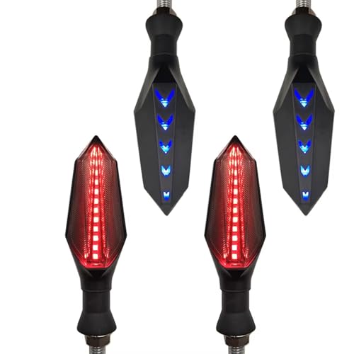 Clignotants de moto pour Yamaha XSR700 et XSR900 avec feux de freinage rouges