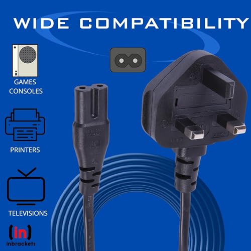 Figure 8 C7 UK Mains Power Cable for Xbox Series X, PS5, and Sky Q, Black, 1.5m - Image 5