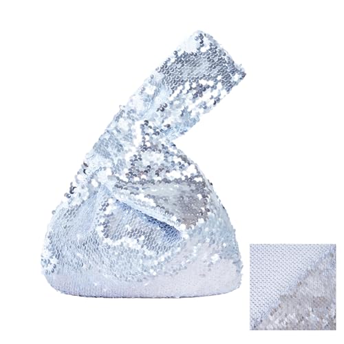 Image of Eternal Beauty Sequin Wristlet Bag, Reinforced Sparkly Evening Clutch for Wedding Guest, Cruise & Prom Mini Purse