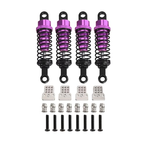 RC_p[VbNAu\[o[ For MN D90 D91 MN99 99s For WPL C14 C24 4pcs 64mm IC[U^VbNAu\[o[ VbN^[t RCJ[p[cƃANZT[p(Purple)