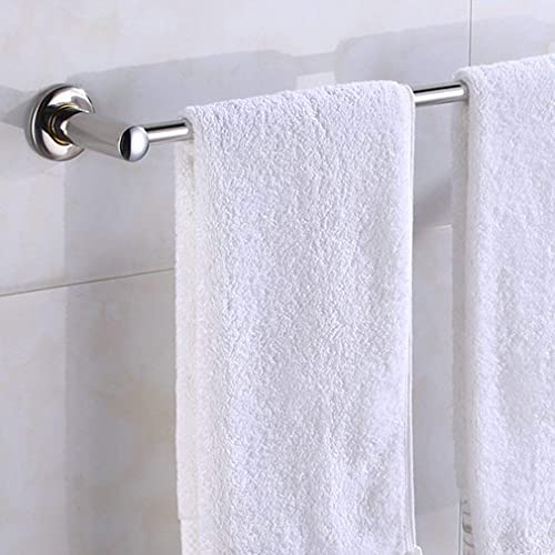 Porte-serviettes mural simple en acier inoxydable de 50 cm avec fixation à vis