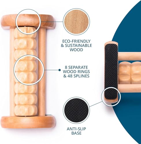 Image of TheraFlow Compact Foot Roller for Plantar Fasciitis Relief | Relaxing Gifts for Mom and Dad - Portable, Small Tool for Deep Tissue Massage and Neuropathy | Travel Size Feet Massager for Relaxation