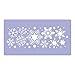 NL NAKLEO Art & Wall Decor Plastic Reusable Window Christmas Stencil // Snowflakes Border // Template (21x45cm)