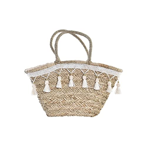 Sac naturel en polyester DKD Home Decor blanc 59x16x30 cm taille unique