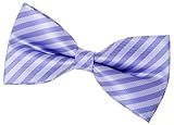 Retreez Striped Woven Pre-tied Bow Tie (5