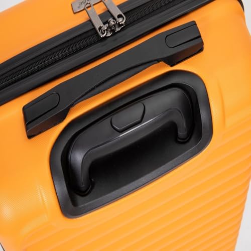 20" Lightweight Carry-On Luggage Suitcase with Spinner Wheels - Orange Travel Bag2