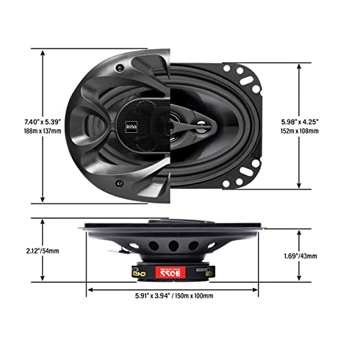 Boss Audio Systems CH4630B Chaos Exxtreme Series 4 X 6 Inch Car Stereo Door Speakers - 250 Watts Max, 3 Way, Full Range Audio, Tweeters, Coaxial thumb #3