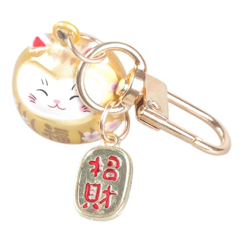 YUGSHNKFC Porte-clés Avec Pendentif En Forme De Chats De Dessin Animé Cloches En Métal De Japonais Porte-clés De En Forme D'animal Breloque Pour Et Décoration Breloque De Avec Cloches