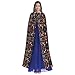 WZYCWB Fashion character pattern Halloween hooded cape suitable for party carnival role-playing costumes