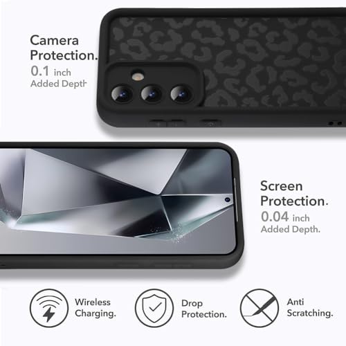 Image of Compatible with Samsung Galaxy S24 Case, Black