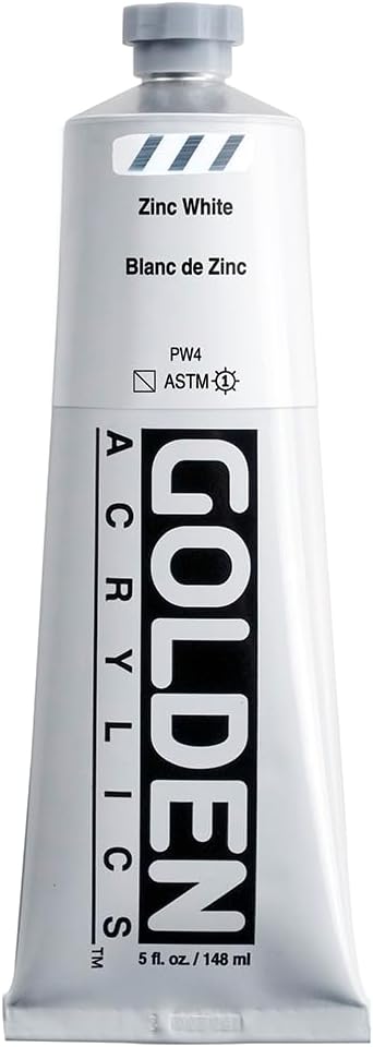 5 Oz Heavy Body Acrylic Color Paints Color: Zinc White