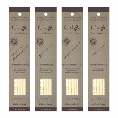 Kit Top - com 4 Incensos Naturais CdA Cia de Aroma