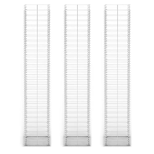 Gabionen vidaXL 3X aus verzinktem Stahl 25x25x150 cm
