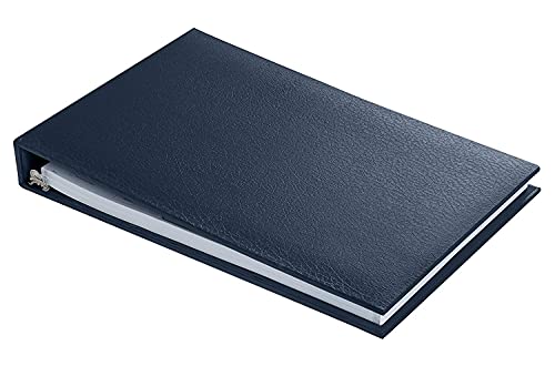 Executive 7 Ring Check Binder, 500 Check Capacity, For 9X13 Inch Sheets, With 6 Year Calendar Organizer, Sleek Business Design, Premium Quality - Navy Color (11705) #TOP1