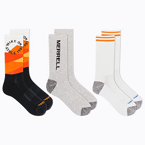 Image of Merrell Repreve Cushioned Hiker Crew Socks 3 Pair