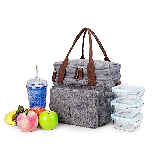 Geïsoleerde lekvrije voedsellevering grote capaciteit koeler lunch isolatiezak waterdichte koeltas drinken voedsel… - Afbeelding 8