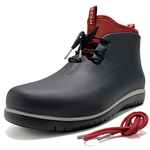 [チル] レインシューズ メンズ 軽量 ブーツ panto-pola xp ハイカットブーツ 防水 黒 サステナシューズ 27.5cm