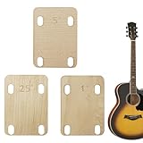 Gitarren Hals Unterlegscheibe - Hölzerne Präzise Reparatur - Bassgitarren Reparatur Einrichtung Hals Unterlegscheibe | Für Musikenthusiasten Instrumentenbauer Musiker Erwachsene Klassenzimmer Studio